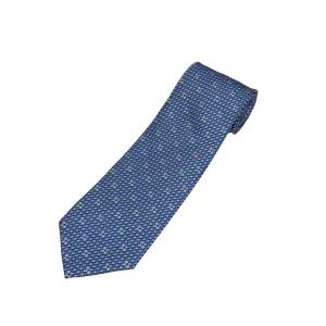 [페라가모] 간치니 프린트 실크 타이 넥타이 35_0263_0731639_NAVY