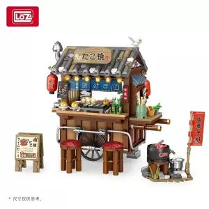 LOZ 일본 야시장 모듈러 호환 포장마차 중국레고 블럭