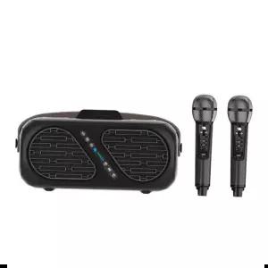 반주기 듀얼 무선마이크 블루투스 스피커 / 가정용 노래방