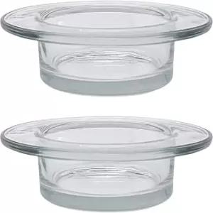 2팩 아로마테라피 난방 접시 세트 유리 에센셜 오일 버너 교체 트레이 따뜻한 액세서리 왁스 멜팅 볼