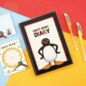 스토어-지유 핑구 눗눗 만년 다이어리 12개월 스티커포함 캐릭터문구