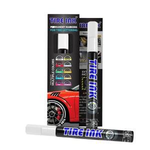 타이어 잉크 컬러 페인트 펜 - 자동차 바퀴용 방수 영구 레터링 | 세차 안전 및 내구성 일본산 (흰색, 1개들이 팩)