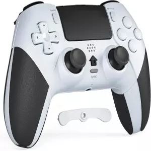 PS4용 CHEREEKI 무선 컨트롤러 2개의 매크로 버튼 3.5mm 오디오 및 터보 기능 6축 모션 컨트롤 듀얼 진동