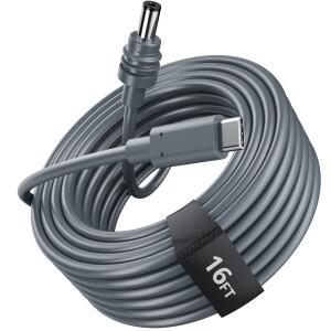 Starlink Mini DC-DC/TypeC-DC 연장 케이블 용 UL 인증 방수 3/5m SpaceX MINI DC 18AWG