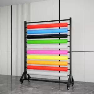 시트지 선반 롤거치대 이동식 썬팅 정리대 원단 보관대