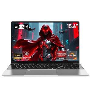 NAIKLULU 게이밍 노트북 컴퓨터, 랩 탑 PC 2025 윈도우 11 프로, 16GB RAM 1TB SSD, Ryzen 5 7430U (최대 4.3Ghz, 비트 5700U),