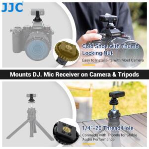 카메라 핫슈 조명 어댑터DJI 마이크용 콜드 슈 카메라 핫 짧은 1/4-20 삼각대 어댑터 포함