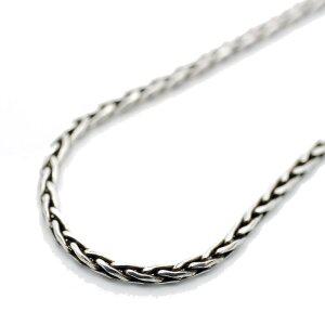 [실버 원] 실버 925 스파이크 체인 목걸이 남성 ho [폭 2mm 길이 60cm] (앤틱 훈제 은 가공)