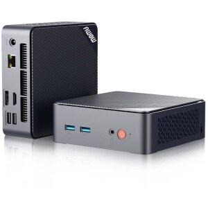 AWOW 미니 PC 인텔 N150, 8GB RAM 256GB PCIe3.0 SSD, 데스크탑 컴퓨터 지원 4K 디스플레이/USB3.2/Wi-Fi 5/BT5.2/가정/사무실용 기가비