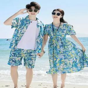 신혼여행커풀룩 바캉스룩 휴양지 바캉스 커플시밀러룩 커플룩 비치 신혼 동남아 원피스