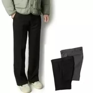 남성밴딩바지 와이드 부츠컷 슬랙스 겨울 남성 정장 바지 나팔바지