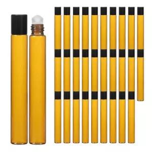 DIY 롤온 향수용기 공병 블랙 뚜껑 브라운 10ml 30개