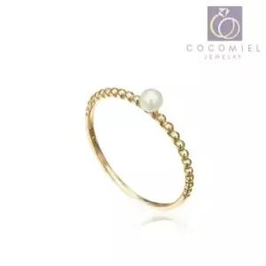 레이어드반지 포인트 진주 금반지 골드링 패션반지 반지 14K R-12