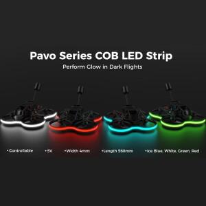 BETAFPV 파보 시리즈 COB LED 스트립 RC 드론 쿼드콥터용 5V 560mm 길이 4mm 너비 Pico Pavo20 Meteor85