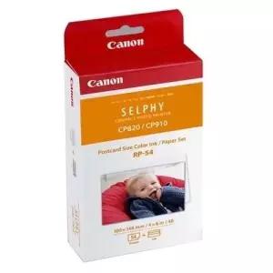 케논 디카 즉석 셀피 인화지 RP-54 포토 용지 54매 엽서사이즈 483651