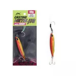 고급형 낚시용품 캐스팅 메탈지그 오렌지골드 엔쵸비 40g