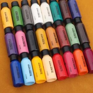 가죽 자리 페인트 오일 컬러 코트 다채로운 마감제 염료 드레싱 구두 안료 30ml