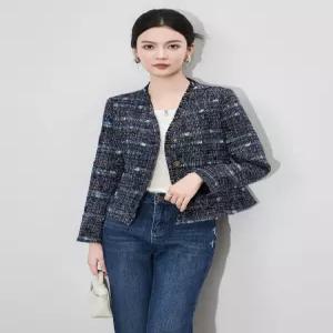 오피스룩 여성 상의 트위드 경량 고퀄리티 코트 봄코트 쇼트 원픽1