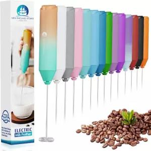 강력한 밀크 프로더 핸드헬드 폼 메이커 커피용 미니 거품기 카푸치노 라떼 말차 핫 초콜릿 스탠드 없음