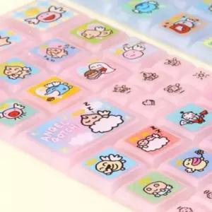 천사 다마고치 캐릭터 어린이 입체 3D 타일 스티커