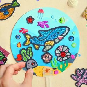 아트박스/도토리클래스 포일아트 물고기 부채 5세트