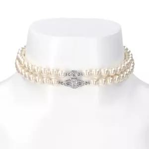 25FW 비비안웨스트우드 그라지엘라 펄 초커 목걸이 6303003K 02P132