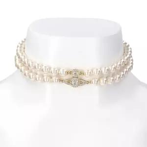 25FW 비비안웨스트우드 그라지엘라 펄 초커 목걸이 6303003K 02R143