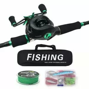 만능낚시 쏘가리 배스 루어 베이트릴 낚시대 세트 농