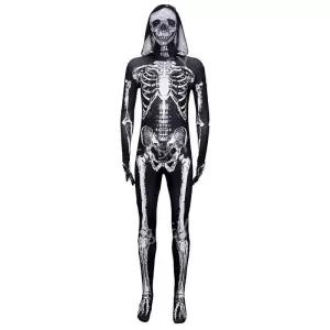 할로윈 연극 해골쫄쫄이 타이즈 코미디 해골 의상 코스프레 복장