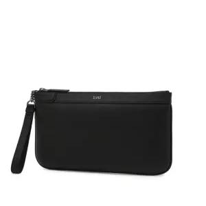 닥스 액세서리 26SS 블랙 로고장식 소가죽 클러치백 DBBA6E031BK