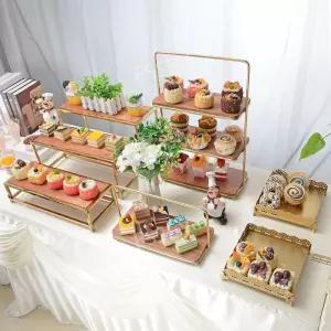 케이크 접시 디저트 플레이팅 받침대 파티 카페 플레이트 빈티지