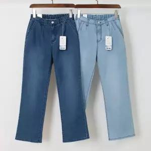 빅사이즈바지 P205L602 썸머쿨통데님스판팬츠 LO