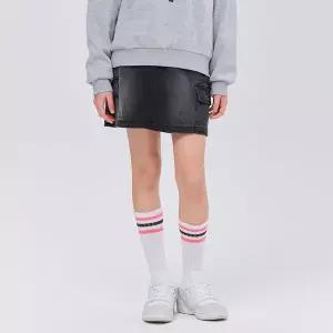 [보리보리/오션스카이]여아 속바지 부착 카고 데님 스커트-FAJG6251B03