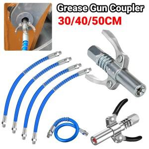 깍지 오일 더블 핸들 그리스 건 커플러 고압 헤비 듀티 10000 PSI 퀵릴리즈 자동차 도구