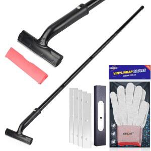 [미국배송] EHDIS 조절식 면도날 스크레이퍼 15인치-58인치 길이 손잡이 6인치 스크레이퍼 도구 페인트 코르크 접착제 페인트 제거 타일 바닥 벽 청소용 양면 칼날 20개 포함