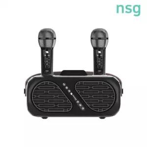 듀얼 무선 블루투스 가정용노래방마이크 앰프 ST-DM110