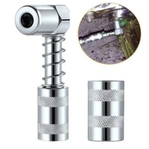 90 도 그리스 건 커플러 어댑터 부착 팁 도구 깍지 윤활 오일 충전 액세서리 펌프