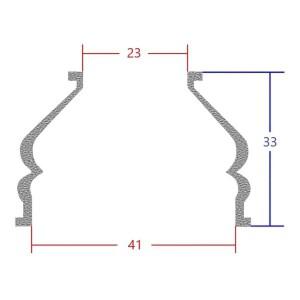 범용 실리콘 2288 타이로드 엔드  볼 조인트 더스트 부츠 커버 유지 보수 교체 부품 23x33x41mm 2 개