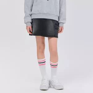 [오션스카이] 여아 속바지 부착 카고 데님 스커트-FAJG6251B03