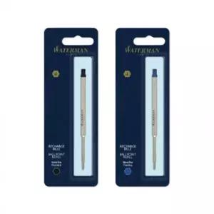 워터맨 볼펜심 블랙 블루 0.7mm 1.0mm