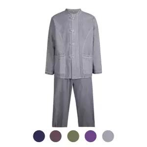 [파파브로] 남성 천연염색 자수 한복 세트 상하의 SS-HBA-M5