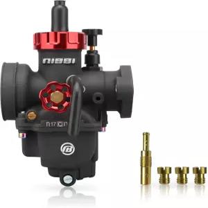 NIBBI 카뷰레터 PE17mm 메인 파일럿 제트와 함께 100cc 110cc 플랜지 모터사이클 엔진 장착 야마하 혼다