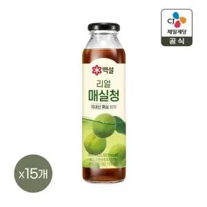 백설 리얼 매실청 310ml x15개