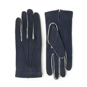 헤스트라 다미엔 울트라마린 23650 270-남자 남성 스웨이드 가죽 장갑
