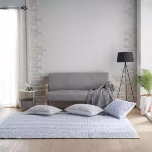 더크린 아리엘 시어서커 카페트 SS블루 단품매리스이불 이불단 마루패드 바닥요 요깔개 누빔 트요