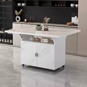 접이식 조리대 이동식 주방 테이블 우드 홈바 서랍형