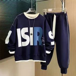 [보리보리/재한 주니어]재한 초등학생 오버핏 캐주얼 맨투맨 세트