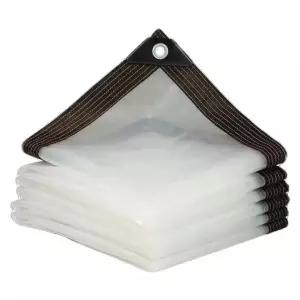 투명 방수포 시트 캠핑 지붕 천막 발코니 비막이 방수천