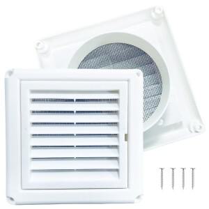 외벽 벤트 후드 배출구용 4인치6인치 건조기 커버 스크린이  공기 흐름 에어 벤트에는 Eas용 나사 4개가 포