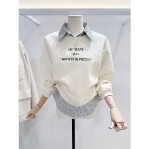 [갤러리아] [LAP]무드업 체크셔츠배색 맨투맨 (AS7XT166)